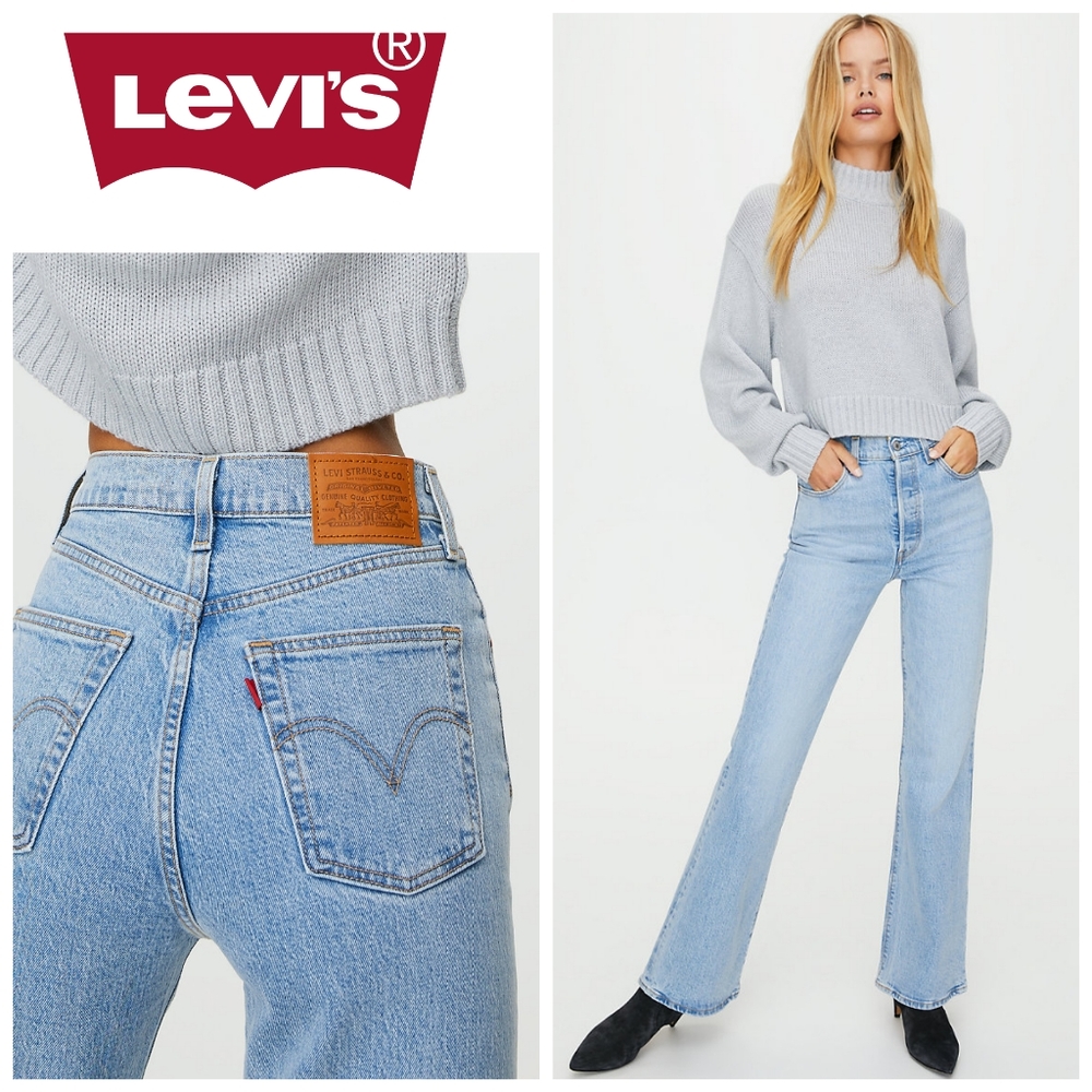 Levi's Ribcage Flare Tango light premium jeans NWT - Picture 2 of 8